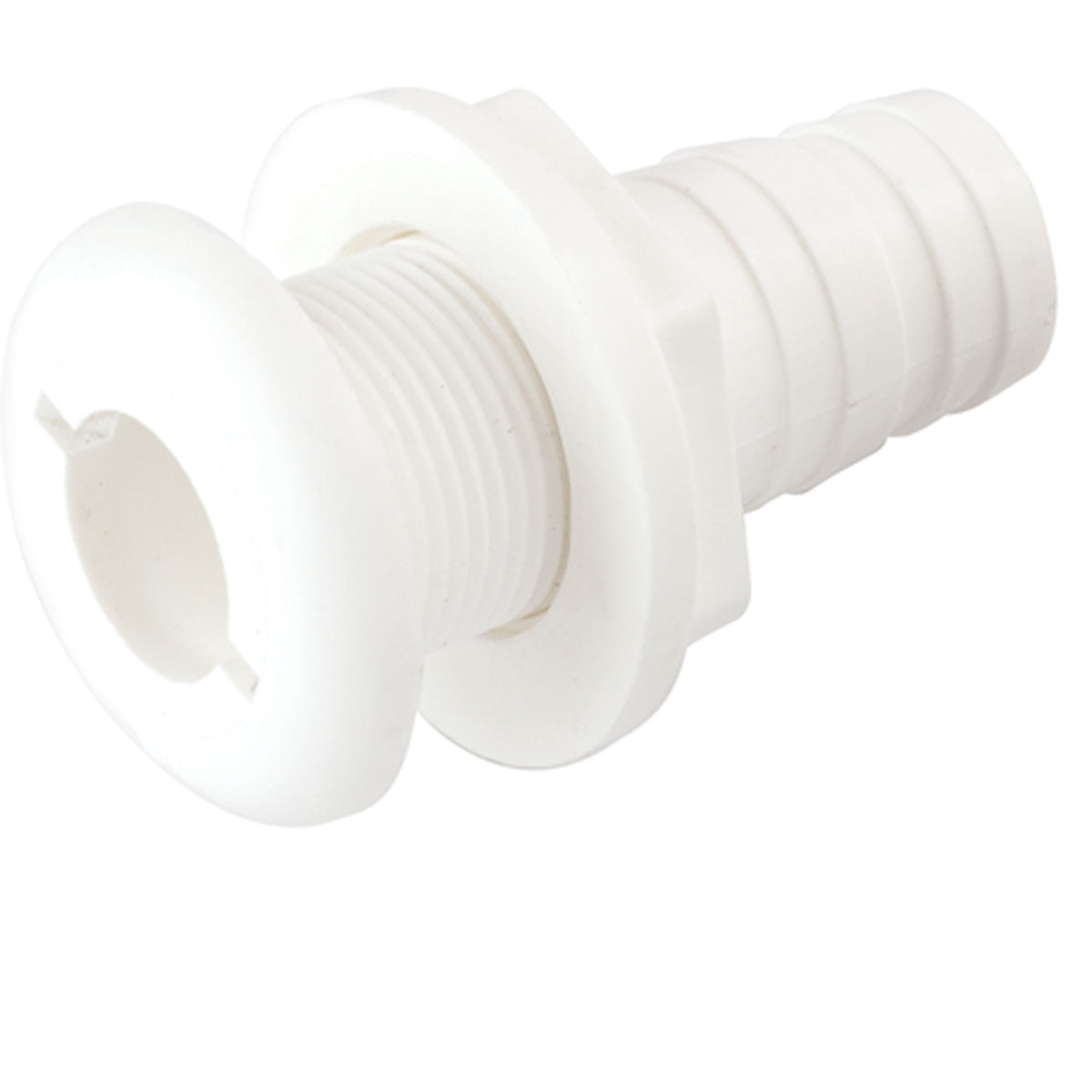 Sea-Dog 520790-1 Polypropylene Thru-Hull - 1-1/2" Hose, White
