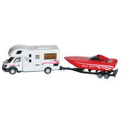 Prime Products 27-0027 Class C Motor Home and Speed Boat Toy
