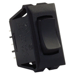 JR Products 12675 Momentary-On/Off/Momentary-On Switch with Bezel - Black