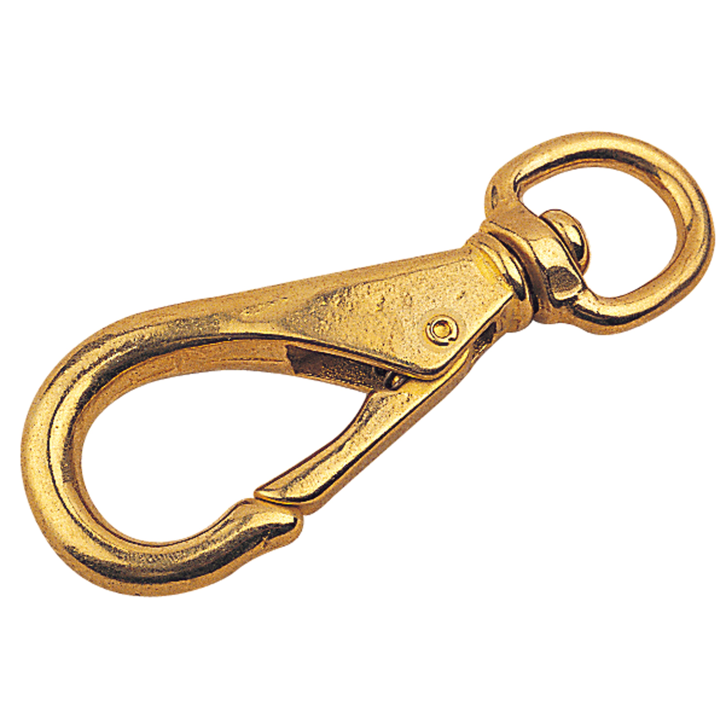 Sea-Dog 139132-1 Brass Swivel Eye Boat Snap - Size 2 (3-5/8" Gate)