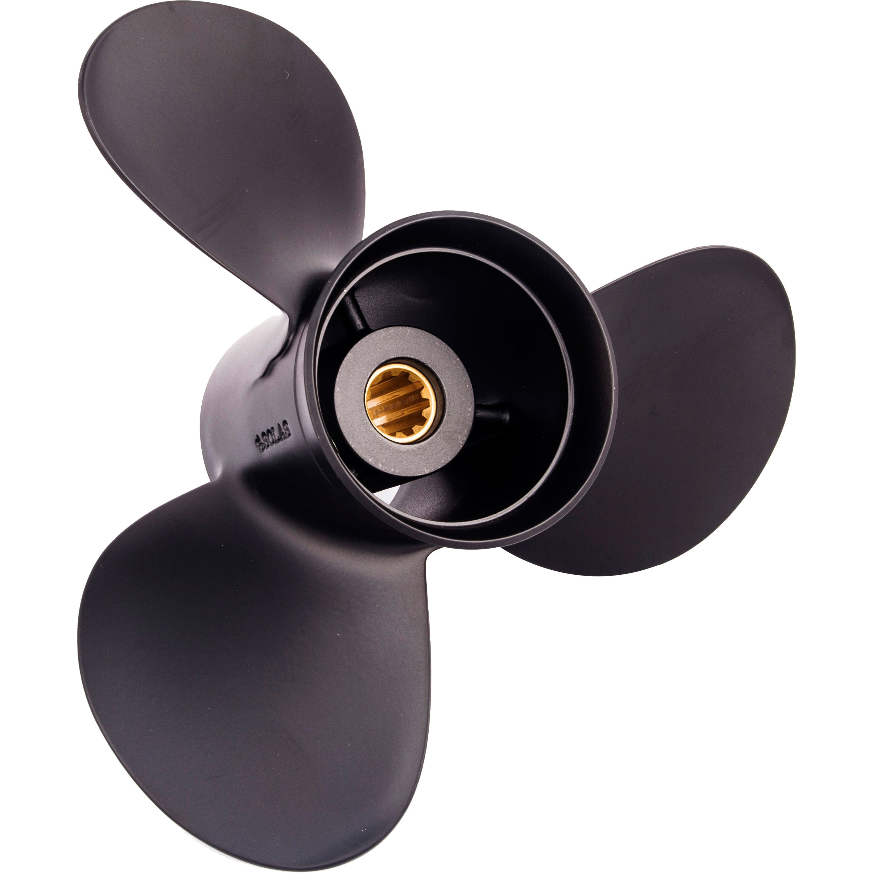 Solas 3211-099-12 Amita 3 Aluminum 3-Blade Propeller - RH, 9.9" Diameter x 12" Pitch