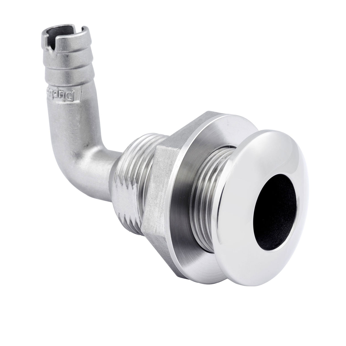 Whitecap 6576X 90Â° Duplex Stainless Steel Thru Hull - 5/8" Hose
