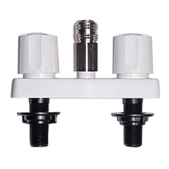 Phoenix Faucets by Valterra PF213246 Plastic Dual Handle 3-3/8" Faucet with Quick Connect - White